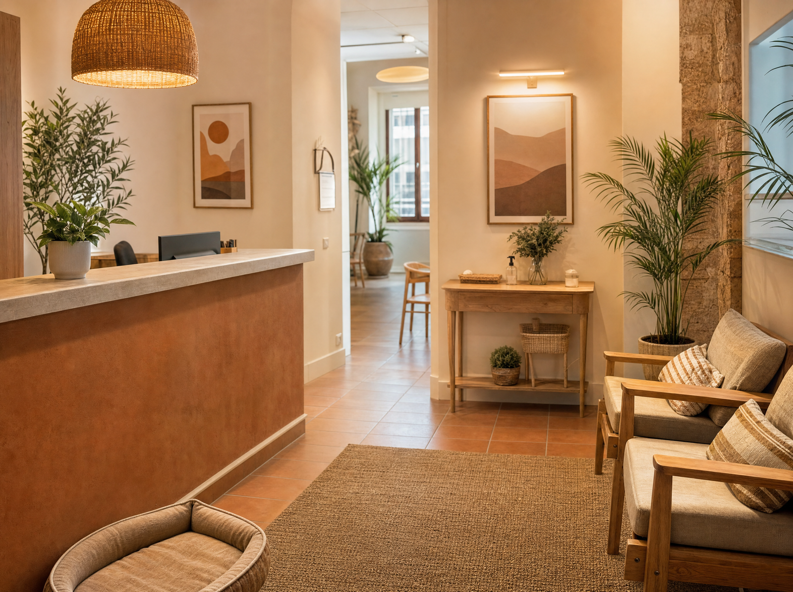 Recepción de la clínica FAUNA en Arturo Soria, Madrid